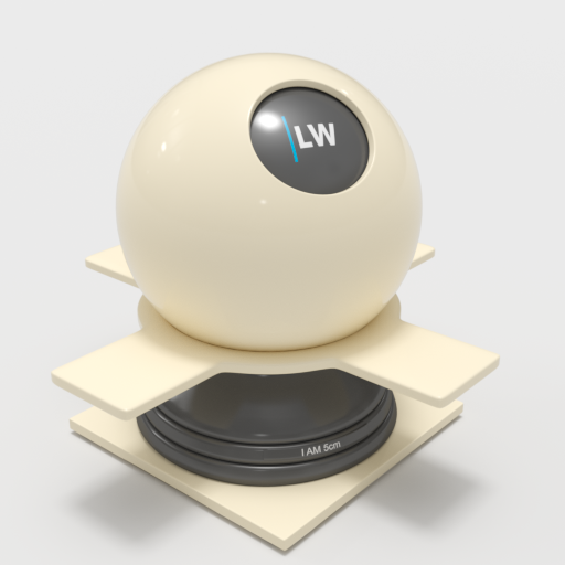 Glossy Plastic Light Cream